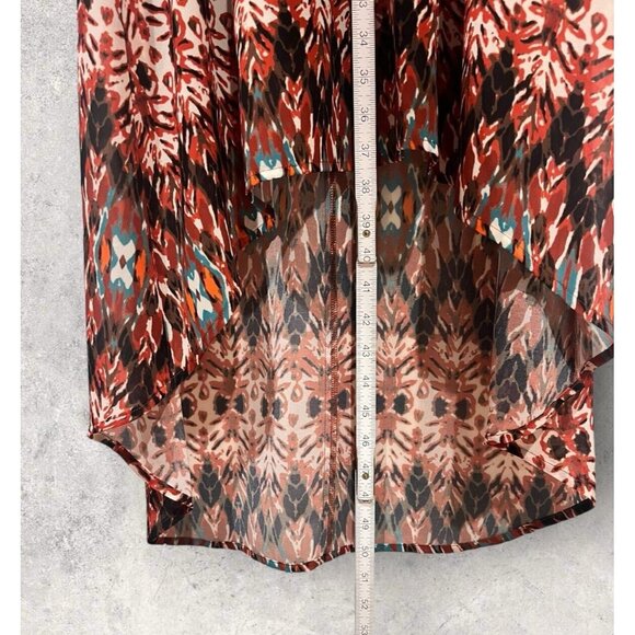 Karen Kane Women S Woods Patterned Boho Sleeveless Scoop Neck Maxi Dress USA - Picture 4 of 9